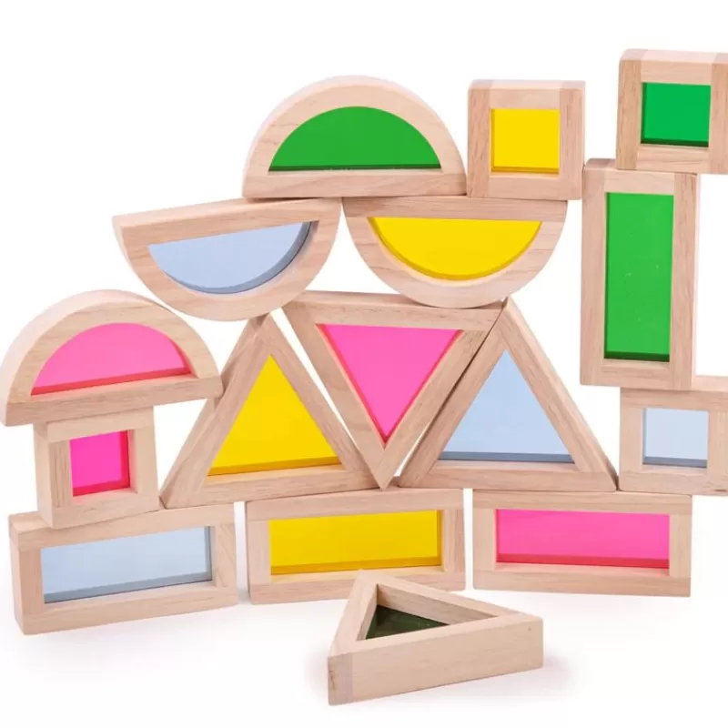 Bigjigs Toys 16 Bloques Sensoriales Naturales - ^ Juegos Montessori