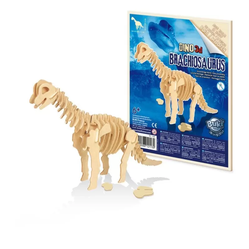 Buki France 6 Dinosaurios De Madera Para Montar - ^ Modelos Para Construir