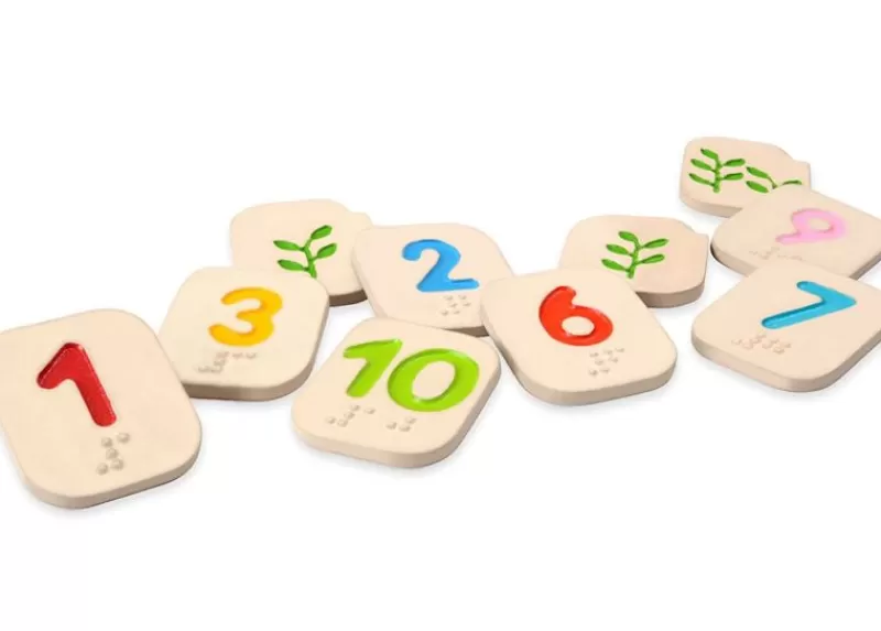 Plan Toys Aprender Los Numeros En Braille - ^ Aprender Divirtiéndose