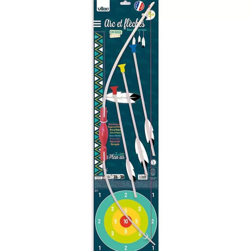 Vilac Arco Y Flechas De Madera - ^ Juegos De Exterior Y Herramientas De Jardín