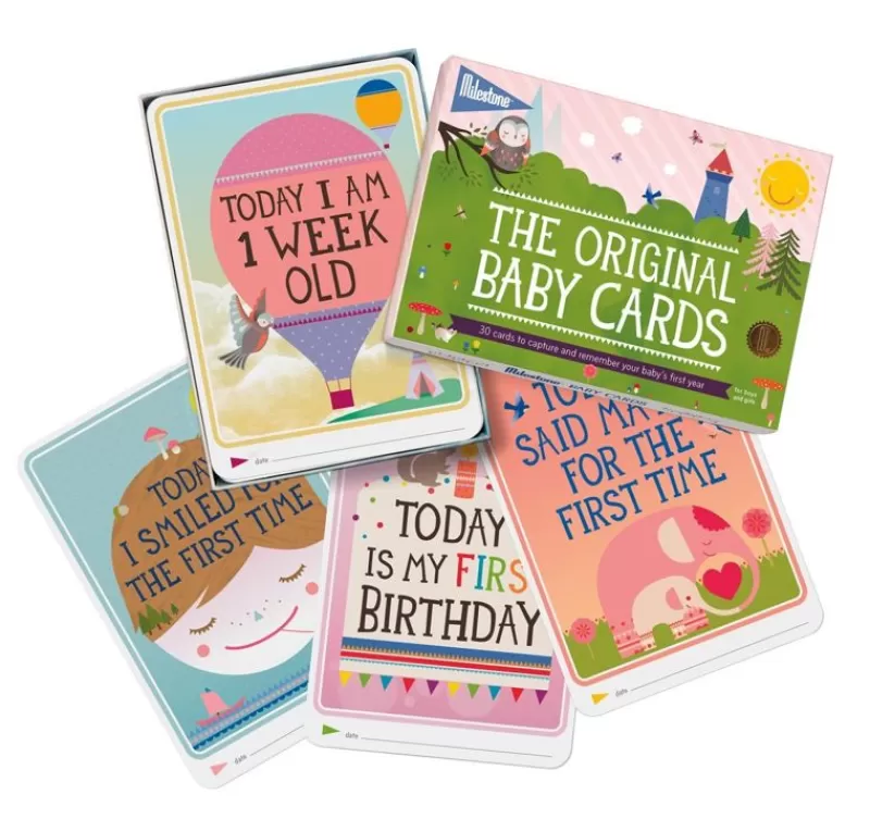 Milestone Baby Cards - Version En Ingles - ^ Relojes Despertadores, Marcos De Fotos, Medidores De Altura, Espejos...