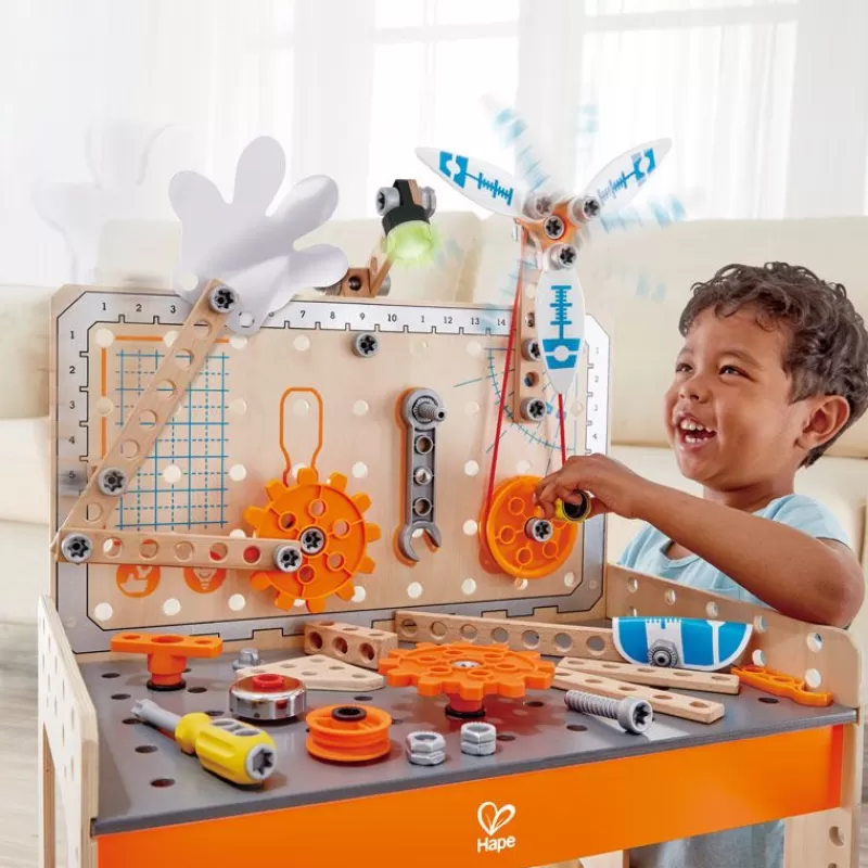 Hape Toys Banco De Trabajo Cientifico Para Niños - ^ Descubrimiento De La Ciencia