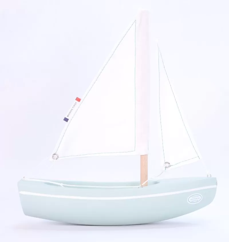 Maison Tirot Barco Sloop Verde Agua 21Cm - ^ Barcos, Juguetes Para El Agua Y La Playa