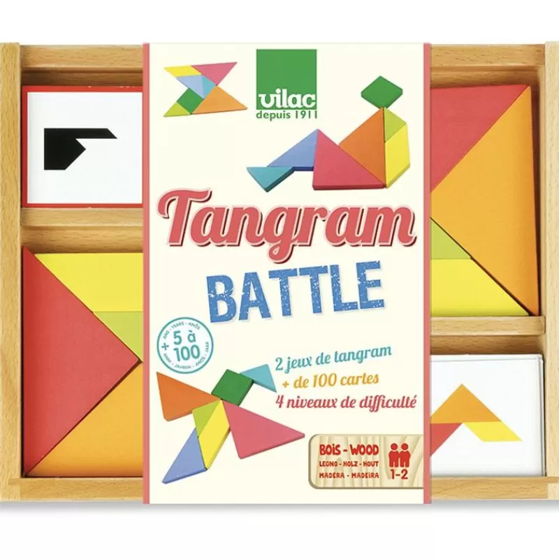 Vilac Batalla De Tangrams - ^ Juegos De Puzzle, Estrategia Y Logica