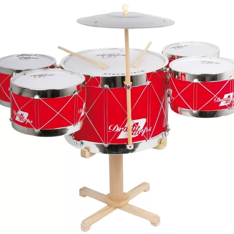 Small foot company Bateria Roja - ^ Instrumentos Músicales