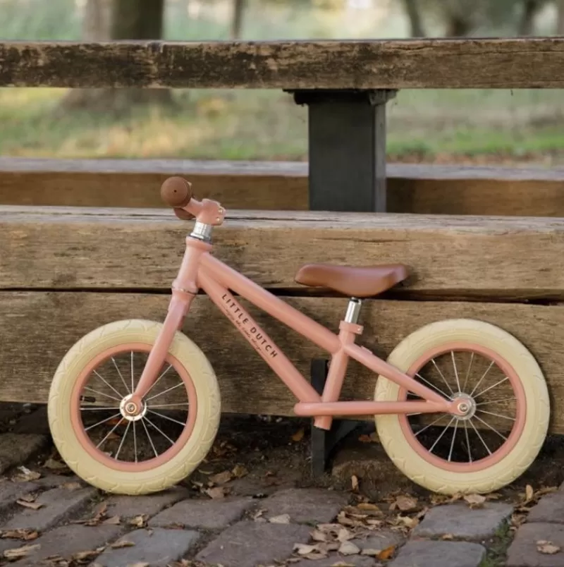 Little Dutch Bicicleta Sin Pedales Rosa De Metal - ^ Draisiennes Y Bicicletas De Madera