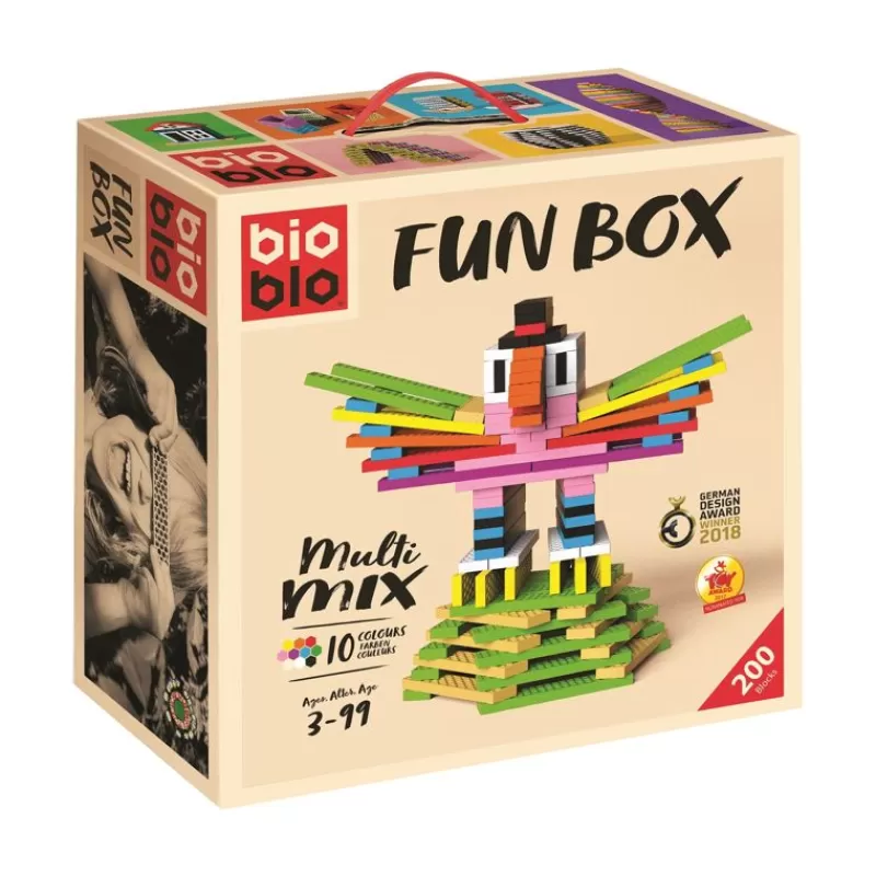 Bioblo Fun Box 200 Ladrillos - ^ Tablas De Madera