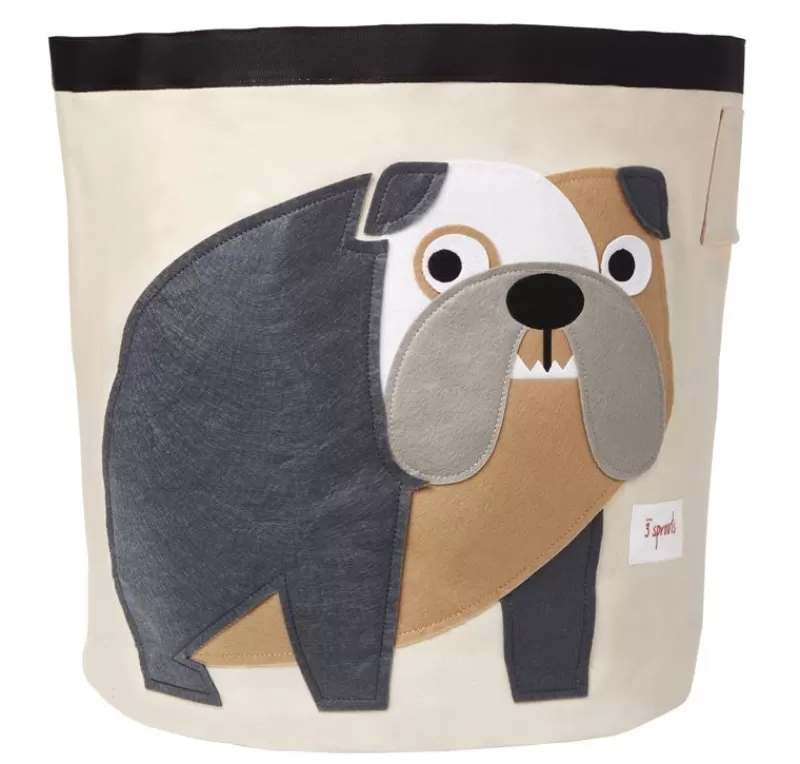 3 Sprouts Bolsa Para Juguetes Bulldog - ^ Cajas De Juguetes Y Muebles De Almacenamiento