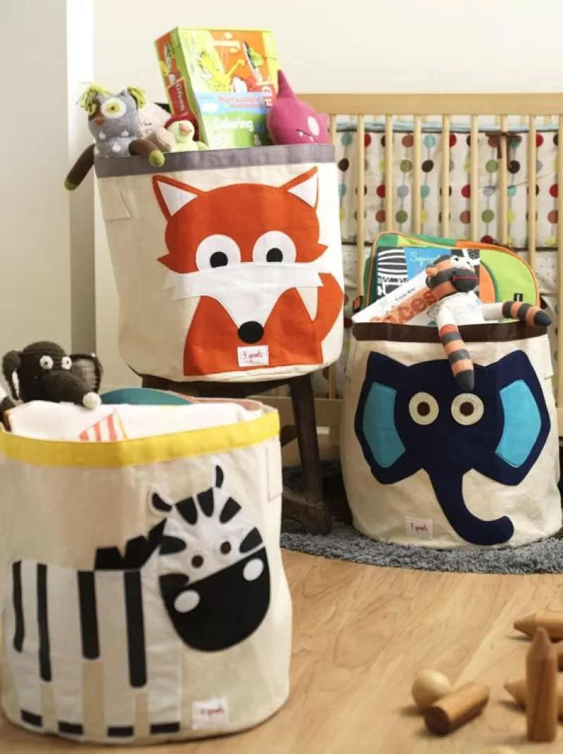 3 Sprouts Bolsa Para Los Juguetes Bulldog - ^ Cajas De Juguetes Y Muebles De Almacenamiento