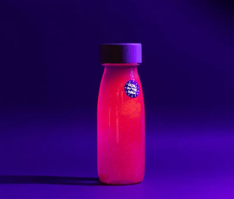 Petit Boum Bouteille Sensorielle Float Fluo Rose - ^ Juguetes Para El Aprendizaje Temprano Y La Motricidad