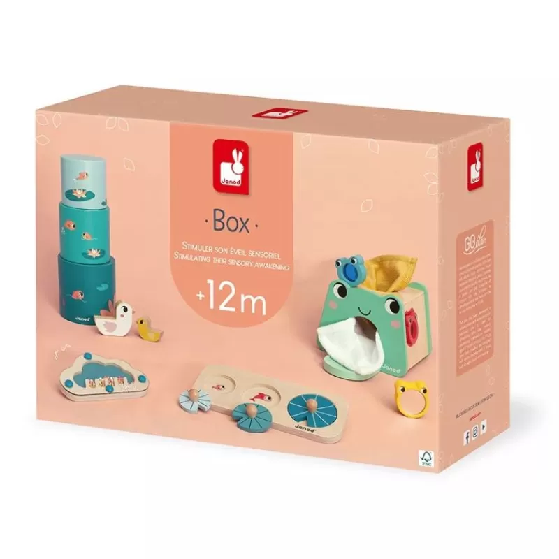 Janod Box Juguetes Sensoriales 12 Meses - ^ Puzzles Para Niños