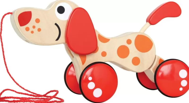 Hape Toys Cachorro El Perro De Tiro - ^ Juguetes Que Tiran Y Empujan