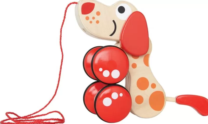 Hape Toys Cachorro El Perro De Tiro - ^ Juguetes Que Tiran Y Empujan