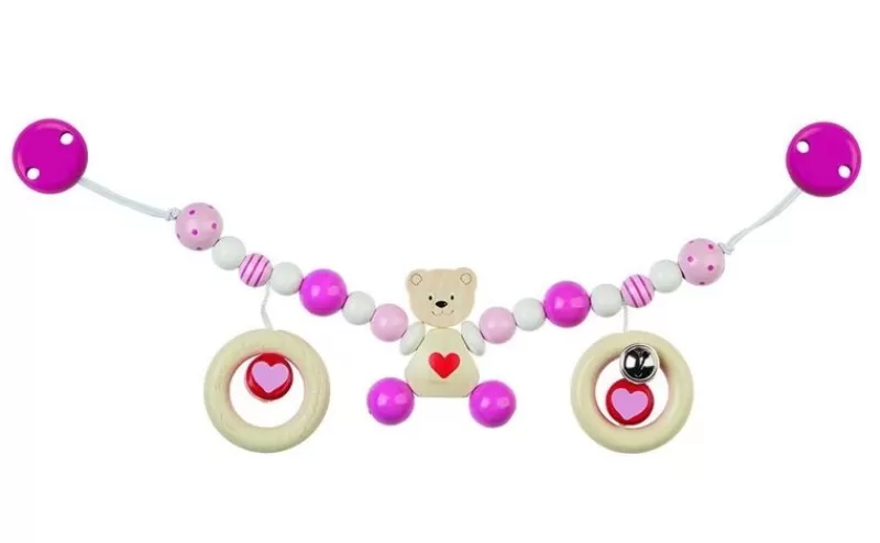 Heimess Cadena Para Cochecito De Oso De Peluche Rosa - ^ Accesorios Para Cochecitos