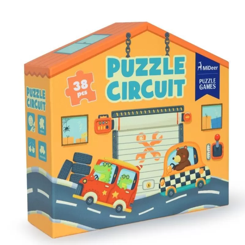 Mideer Caja De Circuito De Rompecabezas - ^ Puzzles De 20 A 48 Piezas