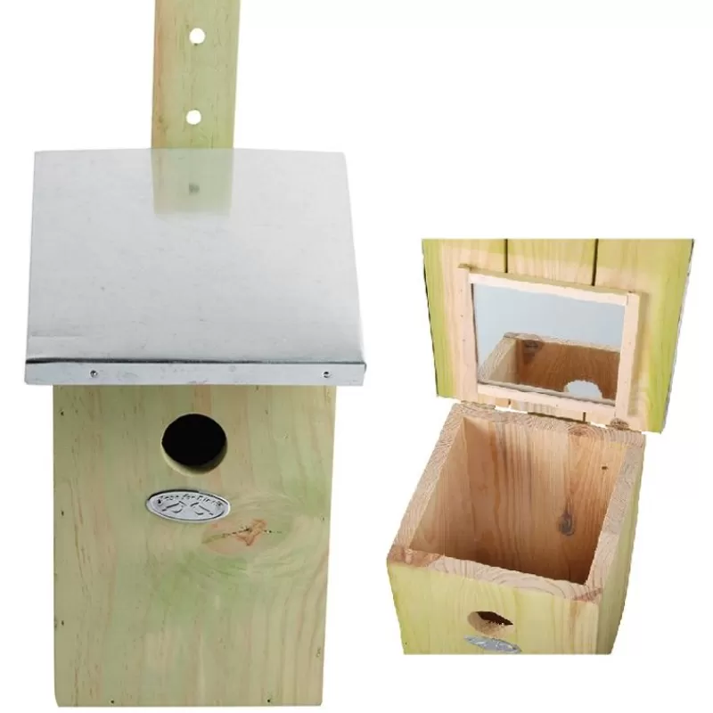 Esschert Design Caja Nido Con Espejo - ^ Cajas Nido Y Comederos Para Animales