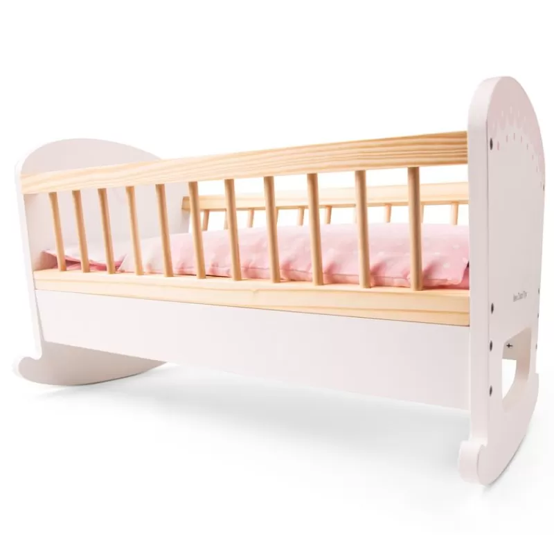 New Classic Toys Cama De Muñecas De Madera Blanca - ^ Cunas, Sillas De Paseo, Cochecitos...