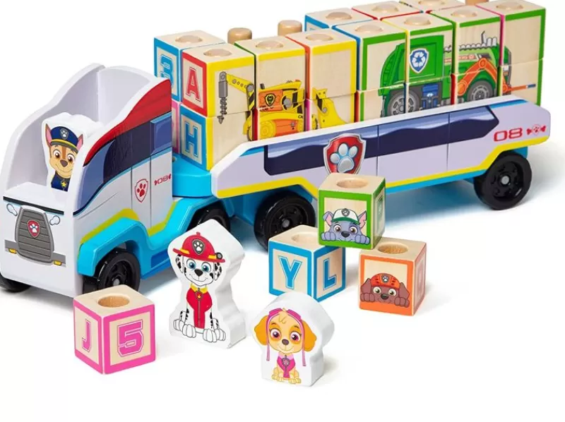 Melissa & Doug Camion De La Patrulla Canina De Madera - ^ Aprender Divirtiéndose