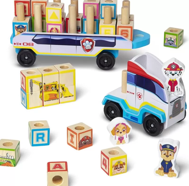 Melissa & Doug Camion De La Patrulla Canina De Madera - ^ Aprender Divirtiéndose