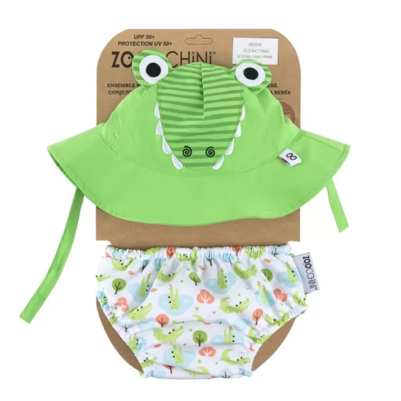 Zoocchini Camisa Y Gorro De Cocodrilo (12-24M) - ^ Barcos, Juguetes Para El Agua Y La Playa