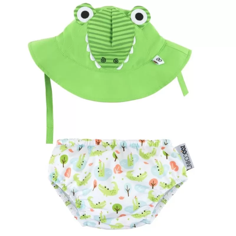 Zoocchini Camisa Y Gorro De Cocodrilo (12-24M) - ^ Barcos, Juguetes Para El Agua Y La Playa