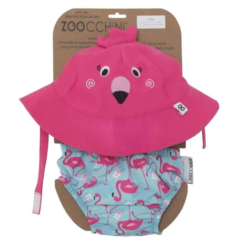 Zoocchini Camisa Y Gorro De Flamenco Rosa (12-24M) - ^ Barcos, Juguetes Para El Agua Y La Playa