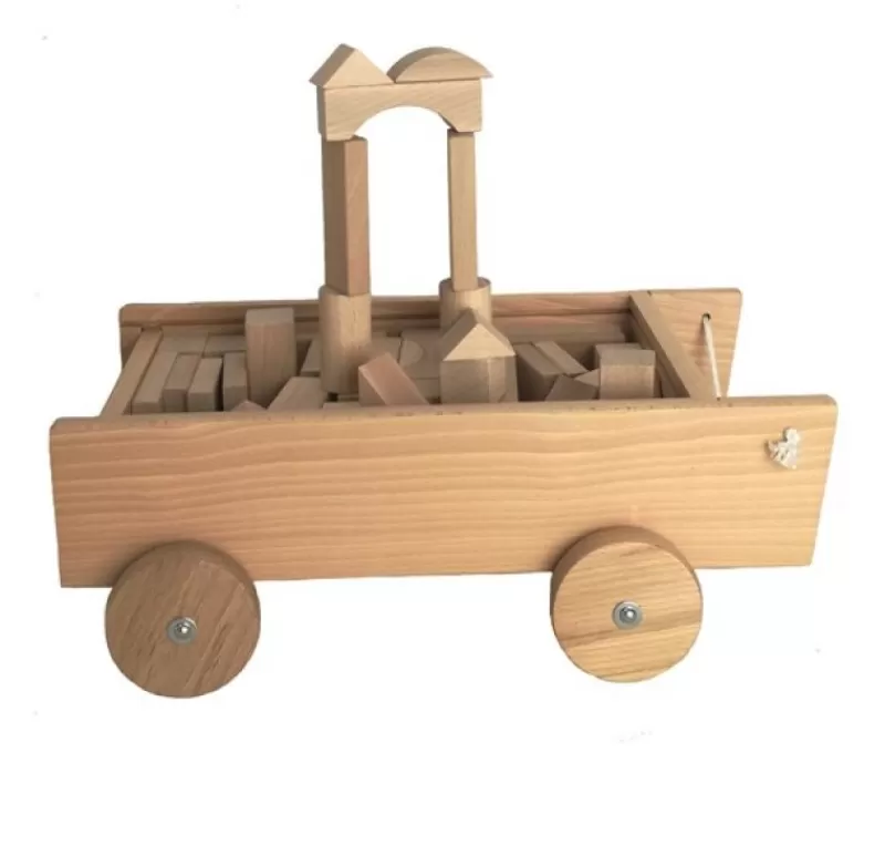 Egmont Toys Carro Con Bloques De Madera - ^ Bloques De Construcción