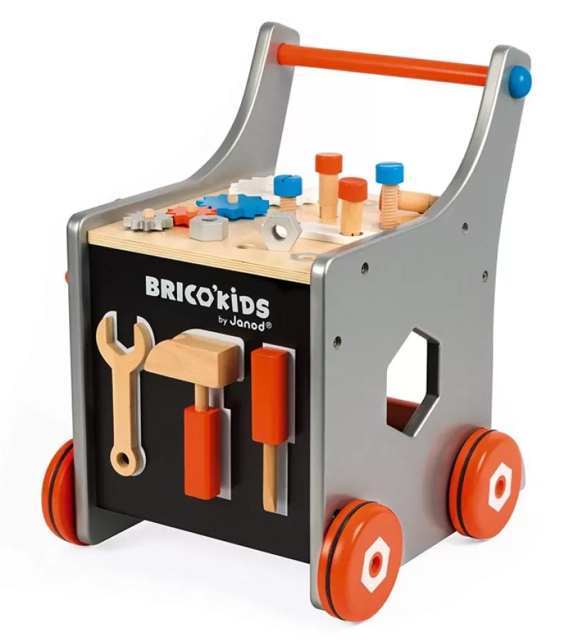 Janod Carro Magnetico Brico'Kids - ^ Bancos De Trabajo, Cajas De Herramientas, Bricolaje...