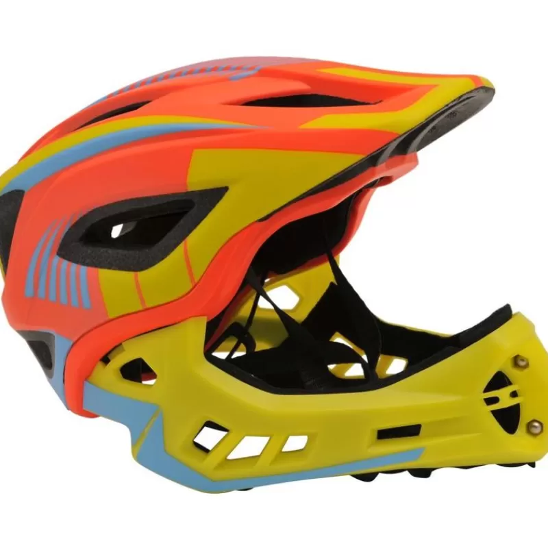 Kiddimoto Casco Integral Naranja M - ^ Cascos Y Guantes