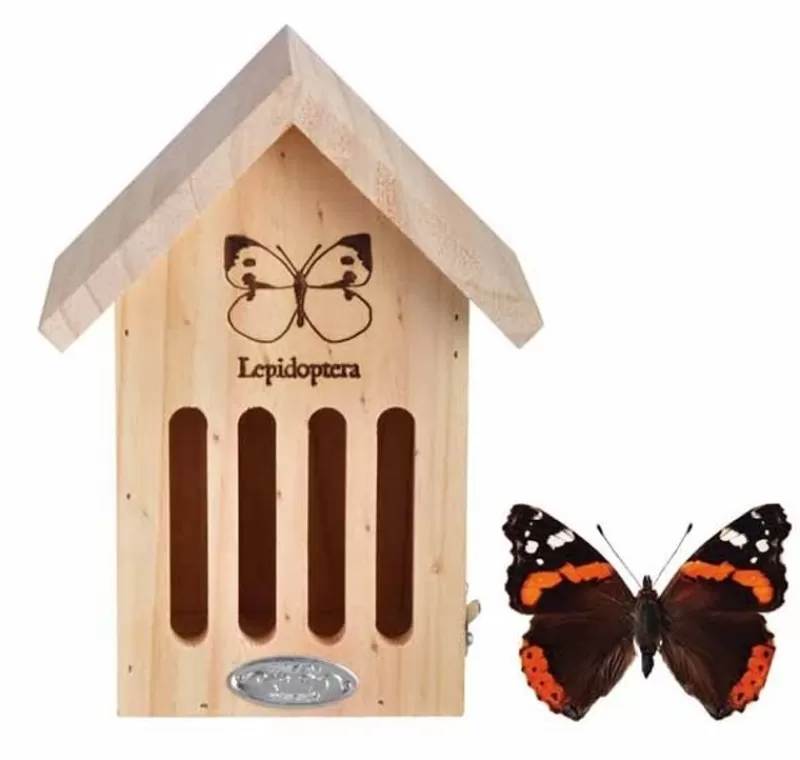 Esschert Design Caseta Refugio De Madera Para Mariposas - ^ Cajas Nido Y Comederos Para Animales