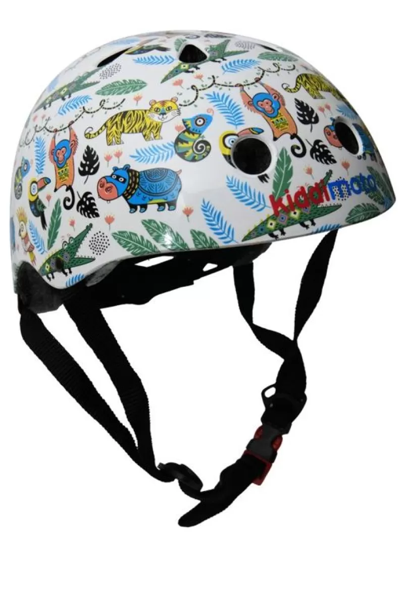 Kiddimoto Casque Jungle World Medium - ^ Cascos Y Guantes