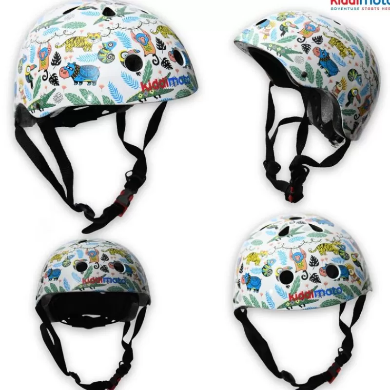 Kiddimoto Casque Jungle World Medium - ^ Cascos Y Guantes