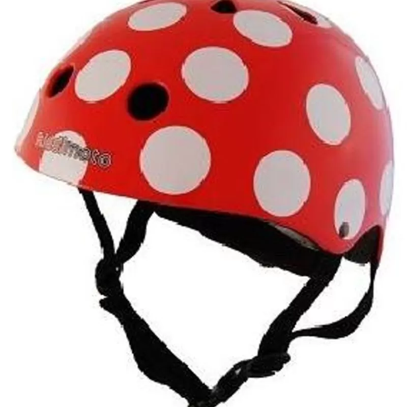 Kiddimoto Casque Red Dotty Small - ^ Cascos Y Guantes