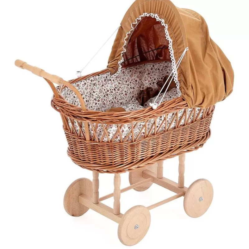 Petitcollin Cochecito De Mimbre Para Muneca 40 Cm Caramelo - ^ Cunas, Sillas De Paseo, Cochecitos...