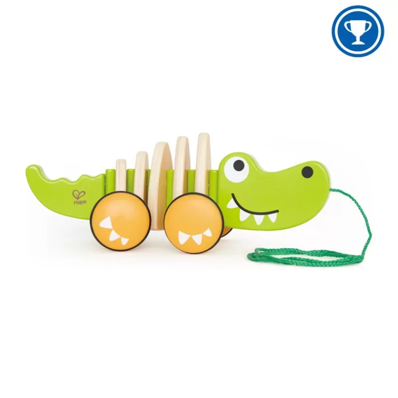 Hape Toys Cocodrilo De Arrastre - ^ Juguetes Que Tiran Y Empujan