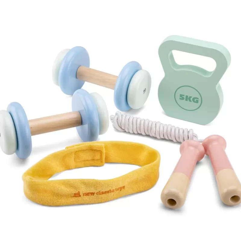 New Classic Toys Conjunto De Fitness - ^ Juegos De Patio: Canicas, Peonzas, Cuerdas De Saltar, Yoyós