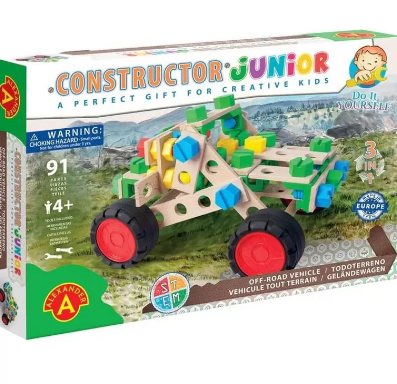 Alexander Toys Constructor Junior 3X1 - Vehiculo Todoterreno - ^ Constructor