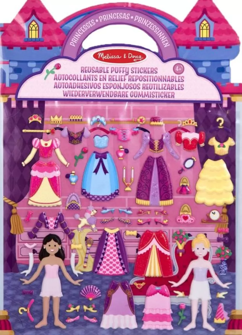 Melissa & Doug Cuaderno De Pegatinas En Relieve Reposicionables Princesas - ^ Actividades Creativas De Ocio