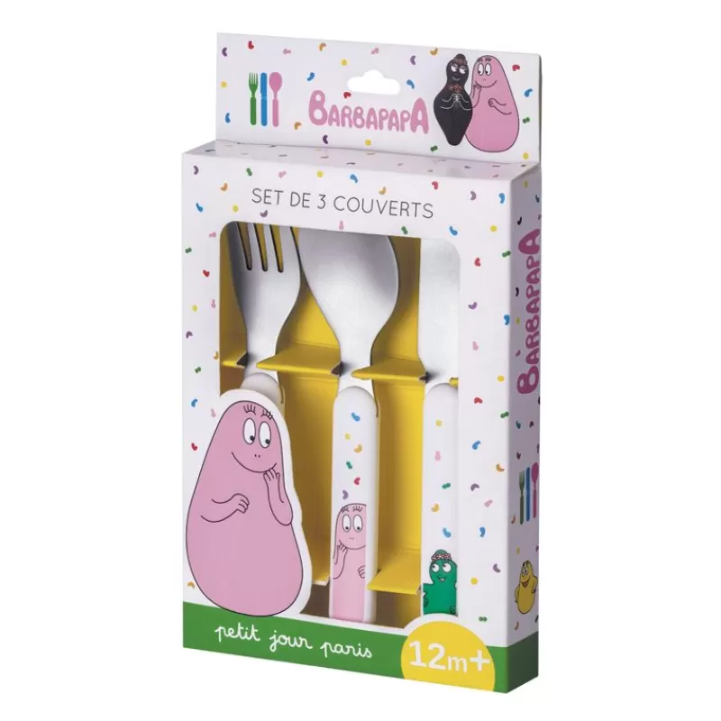 Petit Jour Cubiertos De Aprendizaje Barbapapa - ^ Una Mesa