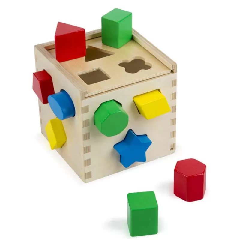 Melissa & Doug Cubo De Clasificacion De Formas - ^ Cajas De Forma