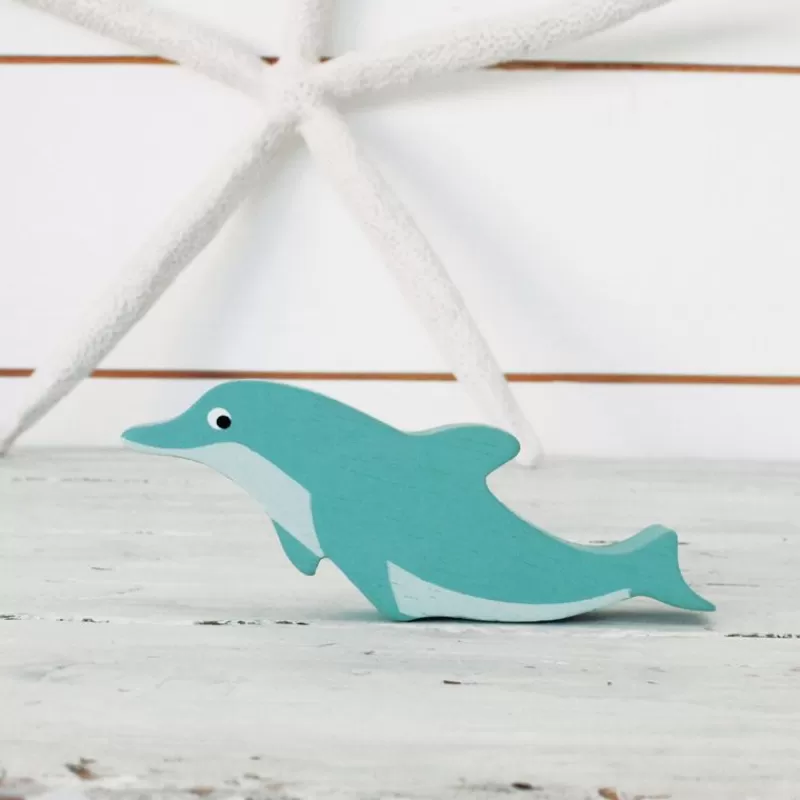 Tender Leaf Toys Delfin De Madera - ^ Animales Marinos