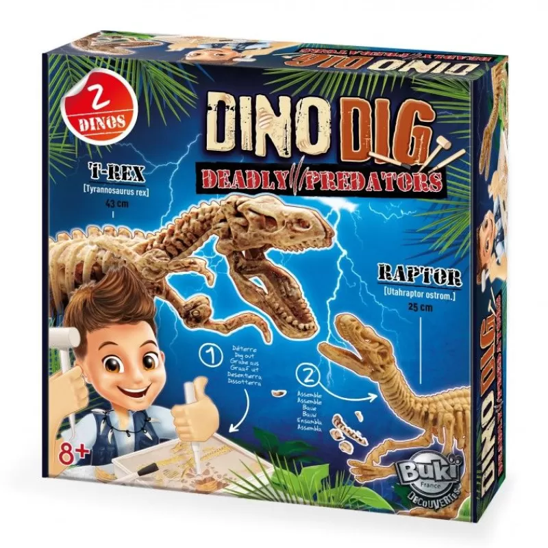 Buki France Dino Dig T-Rex Y Raptor - Buki^ Otros Juegos De Construcción