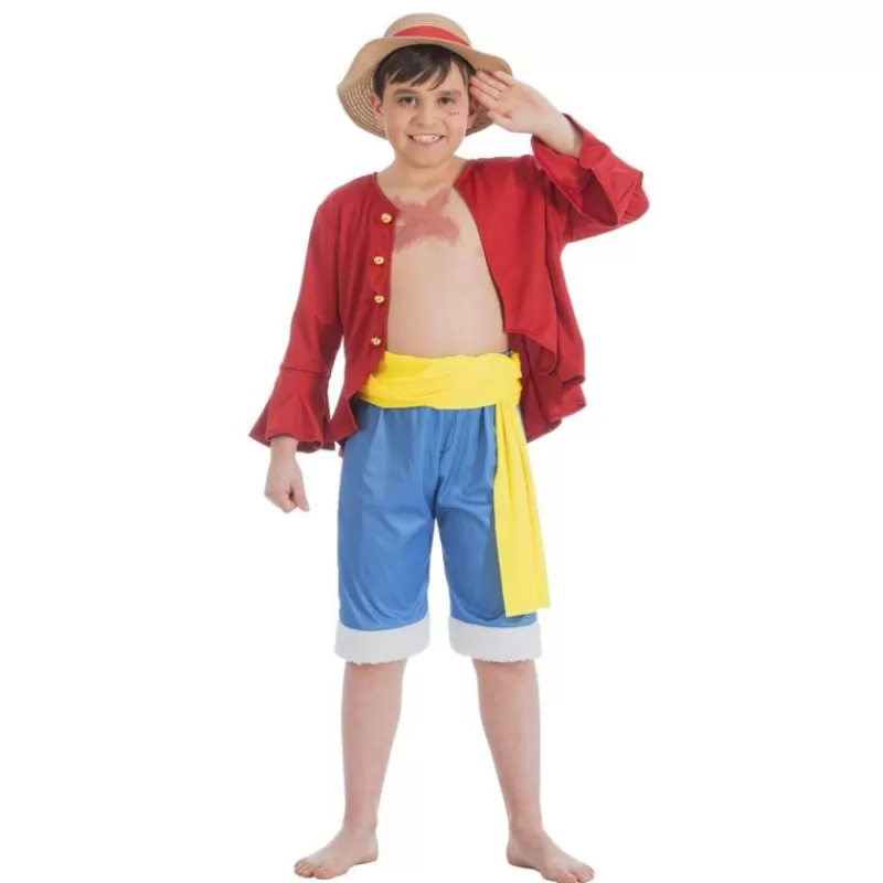 Chaks Disfraz Luffy One Piece 128Cm - ^Nino Disfraces