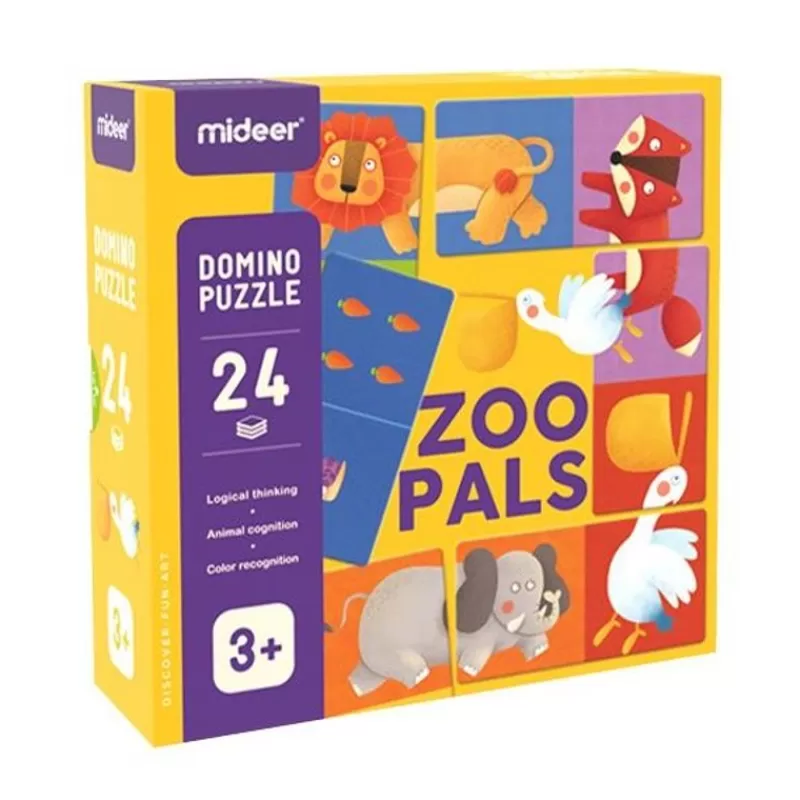 Mideer Domino De Animales Reversible - ^ Dominos, Loto Et Memory