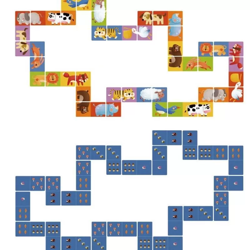 Mideer Domino De Animales Reversible - ^ Dominos, Loto Et Memory