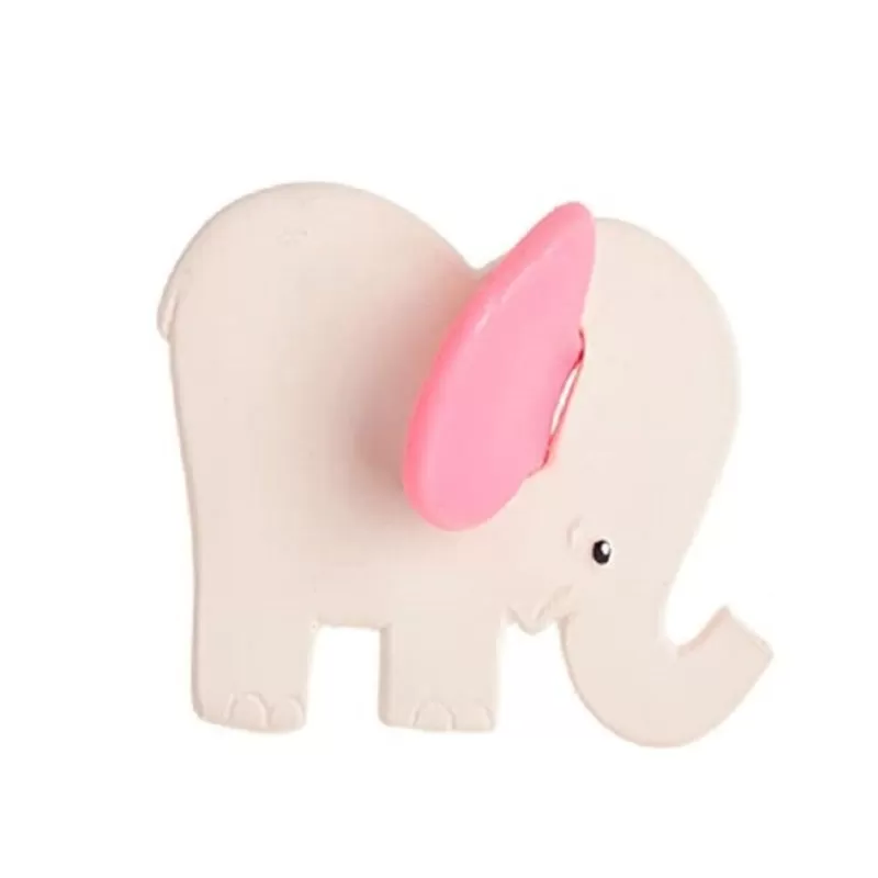 Lanco Toys Elefante Rosa Para La Denticion - ^ Cascabeles