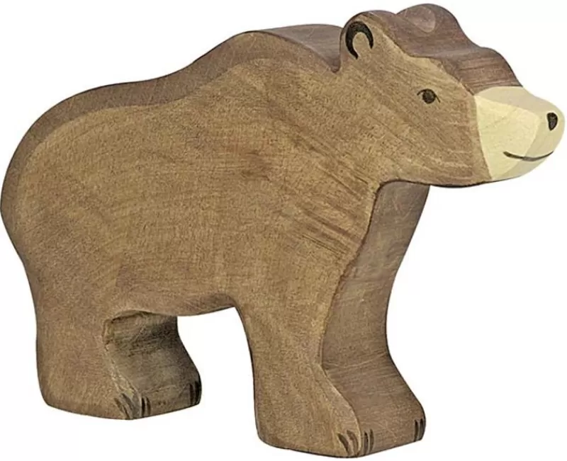 Holztiger Estatuilla De Oso Pardo - ^ Animales Salvajes