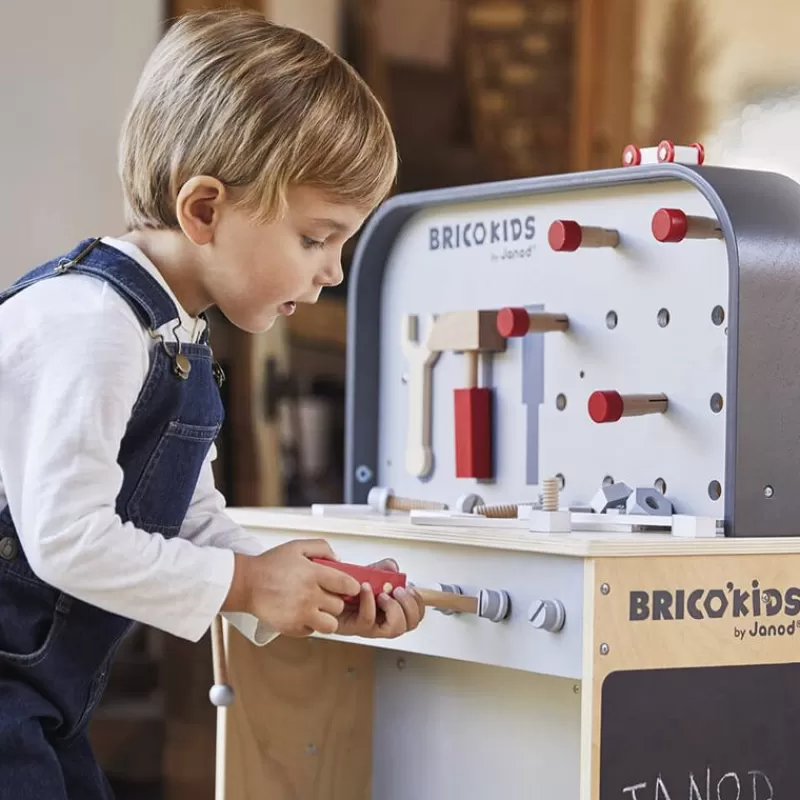 Janod Etabli Reverso Brico'Kids - ^ Bancos De Trabajo, Cajas De Herramientas, Bricolaje...