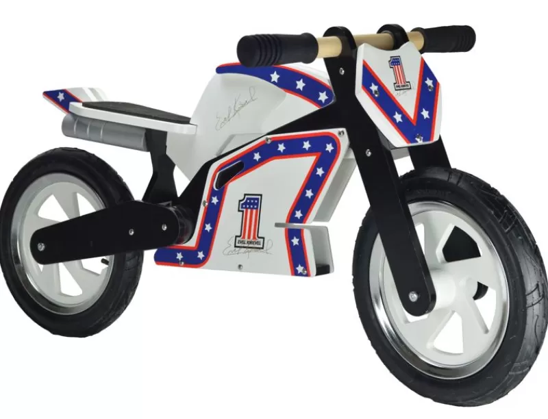 Kiddimoto Evel Knievel Moto Scooter - ^ Draisiennes Y Bicicletas De Madera