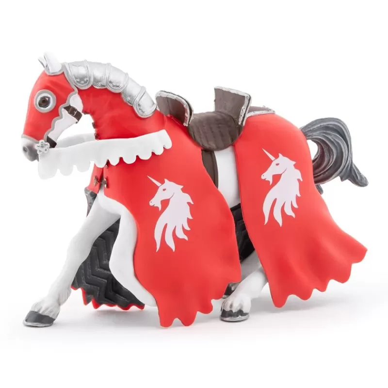 Papo Figura Caballo Caballero Unicornio Rojo - ^ Caballeros